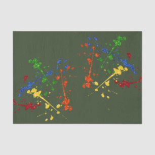 Papel De Seda Glitter Paintball Party Paint Splatter