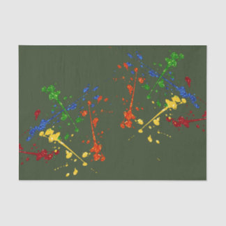 Papel De Seda Glitter Paintball Party Paint Splatter