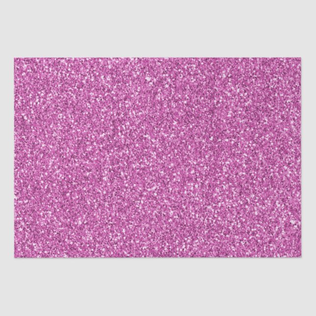 Papel De Seda Glitter Rosa bonito (Frente )