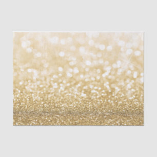 Papel De Seda Glitter Sparkking Dourado