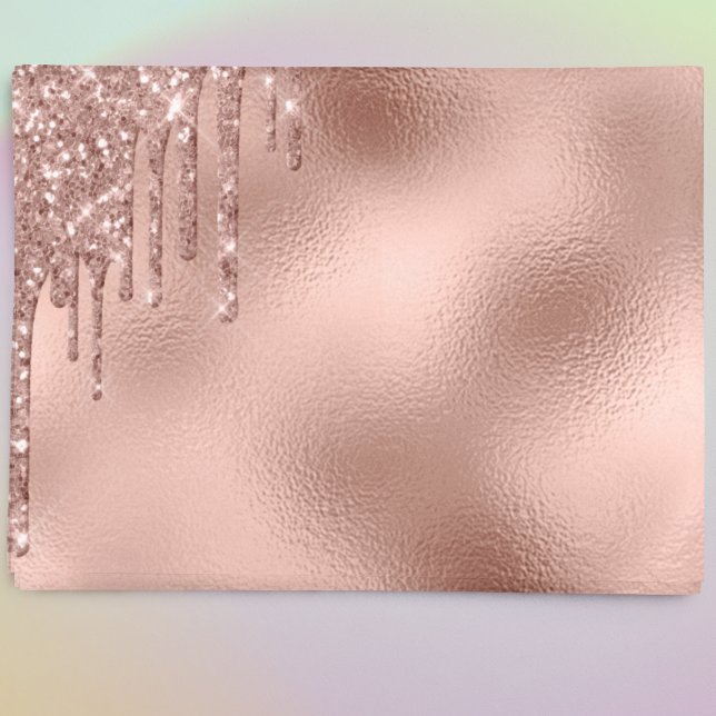 Papel De Seda Glitter Sparkle Drives Rosa dourado (Criador carregado)
