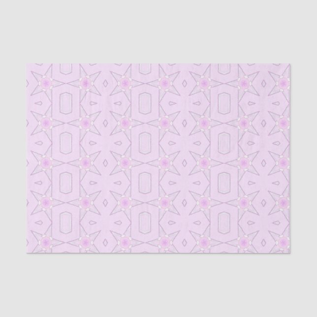 Papel De Seda Glitter star blush geométrico (Frente )