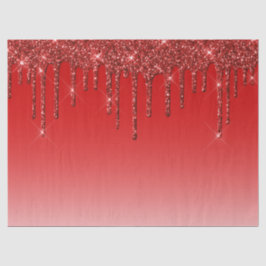 Papel De Seda Glitter Vermelho Trendy Drives