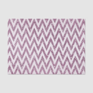 Papel De Seda Glittery Chevron Rosa-Sparkly