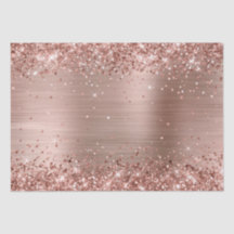 Glittery Rosa Dourado Foil Ombre