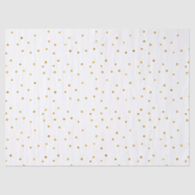 Papel De Seda Glitzy Dourado Confetti (Frente )