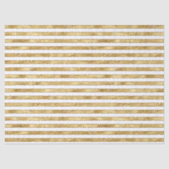 Papel De Seda Glitzy Dourado Glam Branco Brilho Brilhante Strikl (Frente )