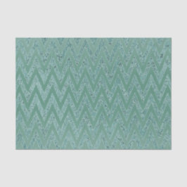 Papel De Seda Glitzy Green Chevron Strips Natal