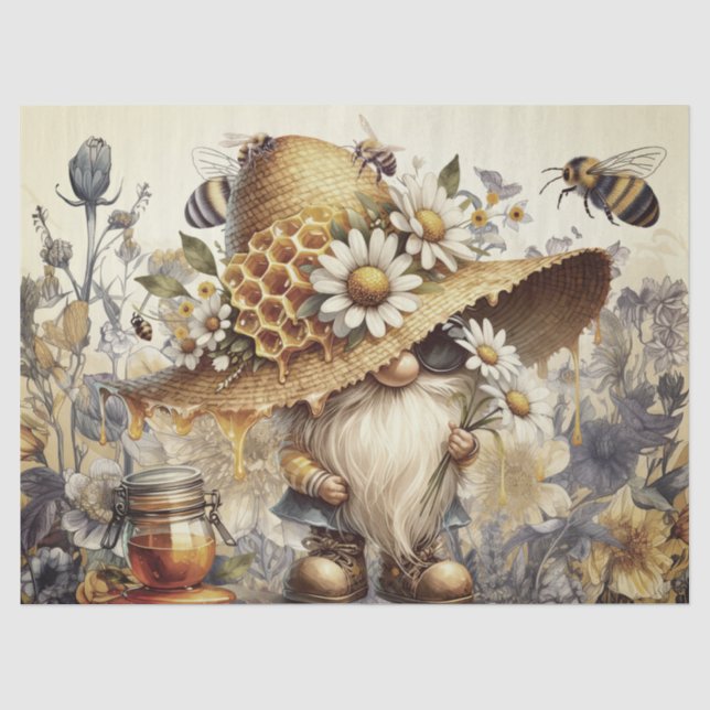 Papel De Seda Gnome, Honeycomb e Dasies (Frente )