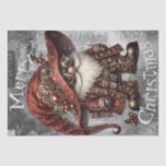 Papel De Seda Gnome Steampunk Winter Christmas<br><div class="desc">Gnome Steampunk Winter Christmas</div>