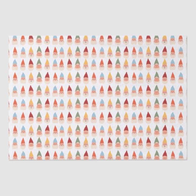 Papel De Seda Gnomo de Jardim Muitas Barbas (Frente )