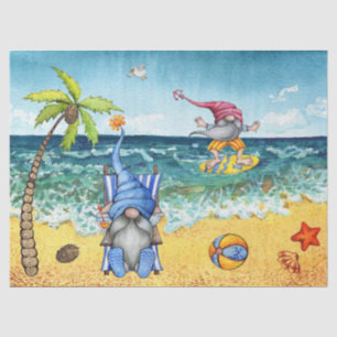 Papel De Seda Gnomos de praia