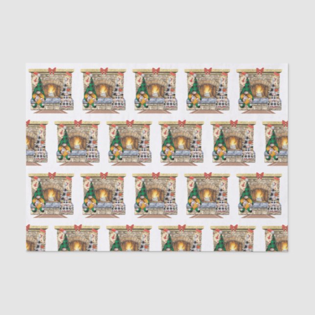 Papel De Seda Gnomos em casa (Frente )