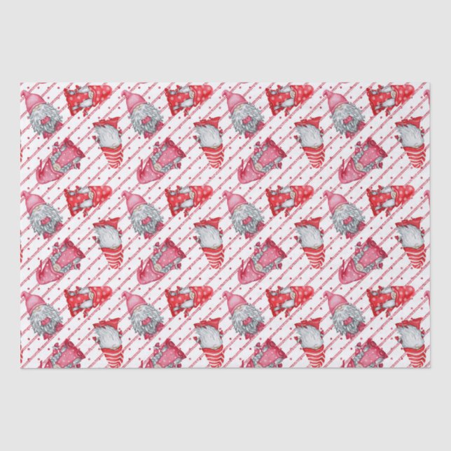 Papel De Seda Gnomos no Natal Vermelho (Frente )
