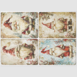 Papel De Seda Gnomos papais noeis