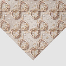 Gold Infinity Wedding Tissue Paper