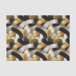 Papel De Seda Gold Silver Black Christmas Celebration