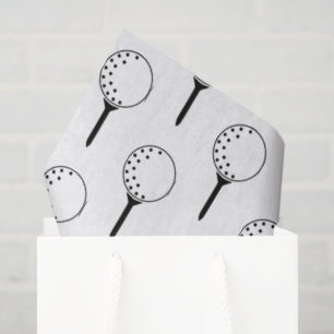 Papel De Seda Golf Ball Tee Pattern Classn Eterno Golfe