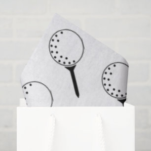 Papel De Seda Golf Ball Tee Pattern Classn Eterno Golfe