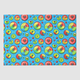 Papel De Seda Golfe de Disco Azul, Verde e Vermelho foi o próxim