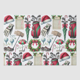 Papel De Seda Golfe Natal em julho para golfe com bola de golfe