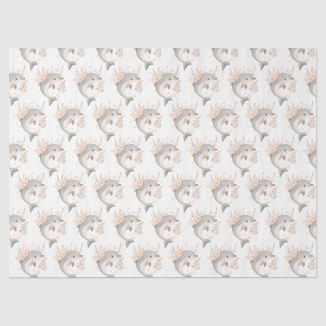 Papel De Seda Golfinho Fofo (Frente )