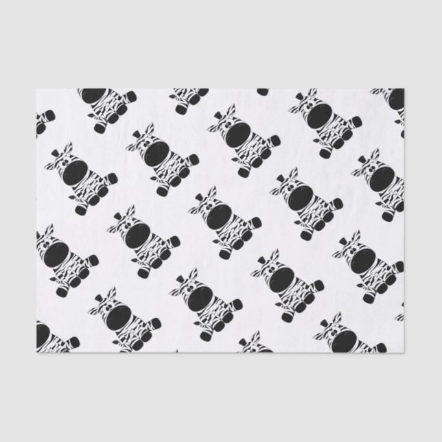 Papel De Seda Goofy Zebra (Frente )