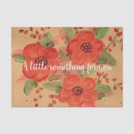 Papel De Seda Gorgeous Red Floral