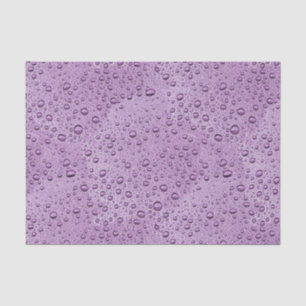Papel De Seda Gotas de água púrpura