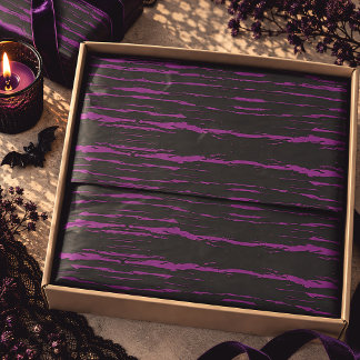 Papel De Seda Gotejamento Roxo Halloween Preto