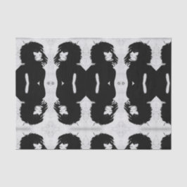 Papel De Seda Goth Goddess Portrait Original Art Black White