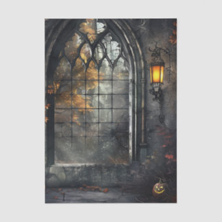 Papel De Seda Gothic Arched Window by lamplight Decoupage