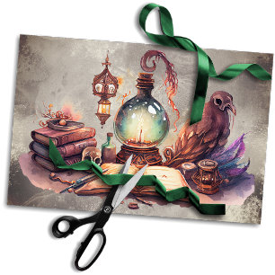 Papel De Seda Gothic Boudoir   Assistente Antiguitário de Ortogr