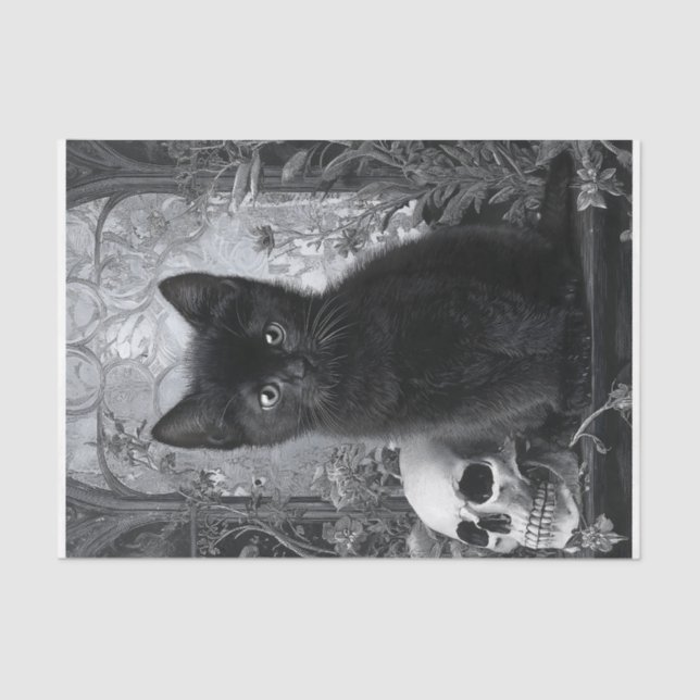 Papel De Seda Gothic Kitten (Frente )