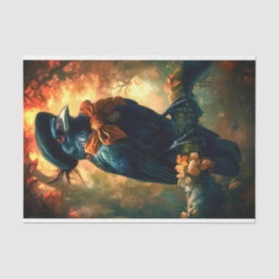 Papel De Seda Gothic Raven, Boina Francesa & Arco DC3RF Decoupag