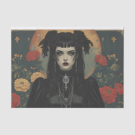 Papel De Seda Gothic Valentine Decoupage Large