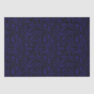 Papel De Seda Gótica Jacquard Swirls Decoupage - Roxo Escuro