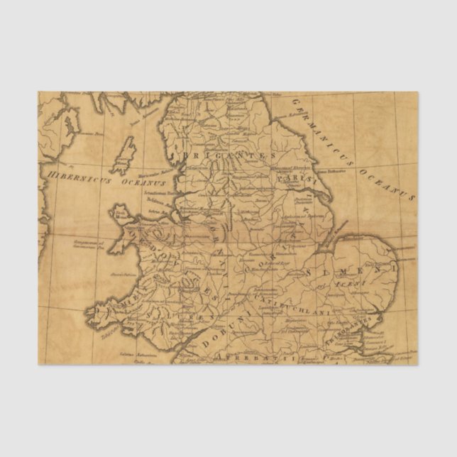 Papel De Seda Grâ Bretanha antiga (Frente )