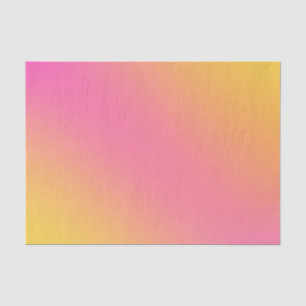 Papel De Seda Gradação de Ombre Chic Amarelo-Rosa Brilhante
