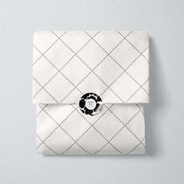 Papel De Seda Grade de Diamante Pontilhada Geométrica Branco Mac (Criador carregado)