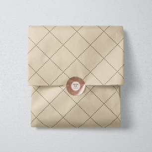 Papel De Seda Grade Geométrica Diamante Tracejado Areia