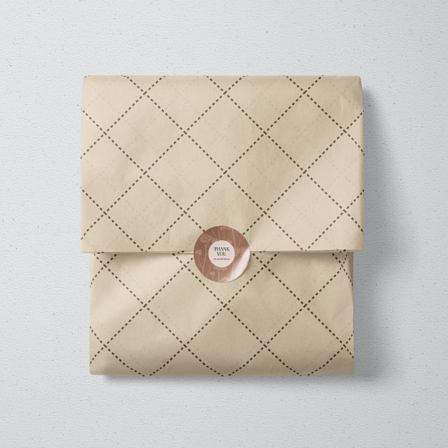 Papel De Seda Grade Geométrica Diamante Tracejado Areia (Criador carregado)