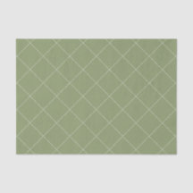 Grade Geométrico de Diamante Tracejado Verde Oliva