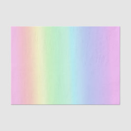 Papel De Seda Gradiente bonito Arco-Íris de Pastel
