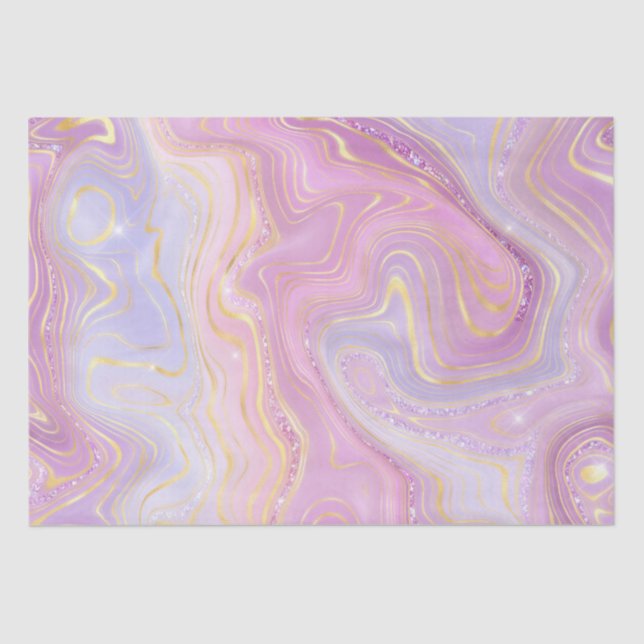 Papel De Seda Gradiente de Arco-Íris Iridescente e Estratos de F (Frente )