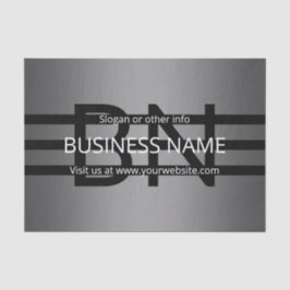 Papel De Seda Gradiente de Cinzas Moderna e faixas pretas horizo