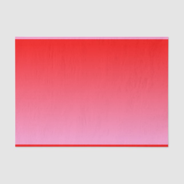 Papel De Seda Gradiente de Namorados rosa e vermelho (Frente )