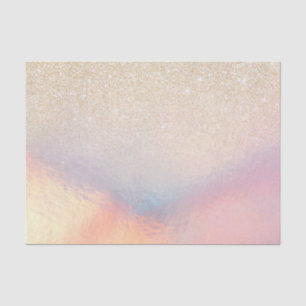 Papel De Seda Gradiente Holográfico Iridescente da Glitter Doura