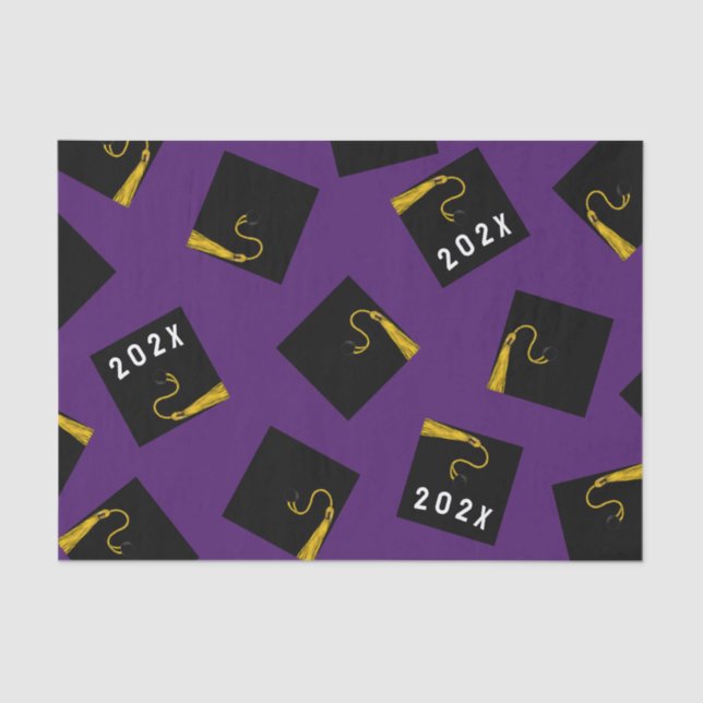 Papel De Seda Graduação 2025 Roxo (Frente )