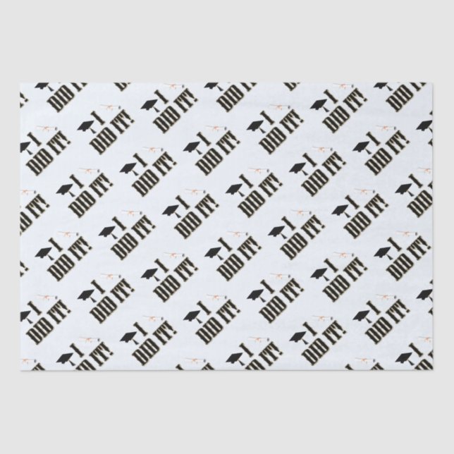 Papel De Seda Graduação de Bonés de Formando Ocidental e Diploma (Frente )